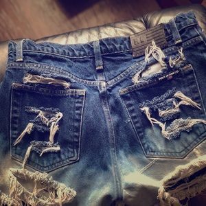 Vintage Tommy Hilfiger Polo custom cut offs